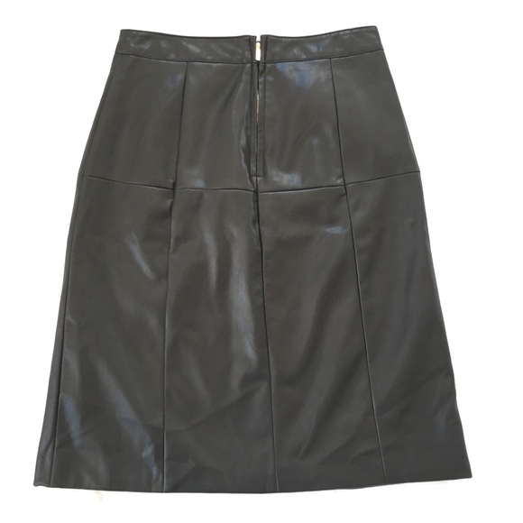 Liz Claiborne Faux Leather Black Skirt - Picture 5 of 8